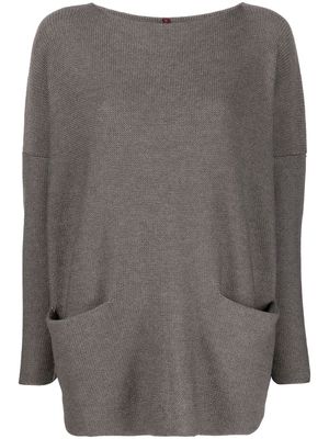 Daniela Gregis patch-pocket wool sweater - Grey