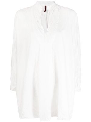Daniela Gregis split-neck cotton shirt - White