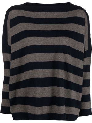 DANIELA GREGIS striped wool jumper - Blue