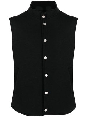 Daniele Alessandrini button-up sleeveless waistcoat - Black