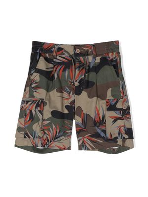 Daniele Alessandrini camouflage-print shorts - Green