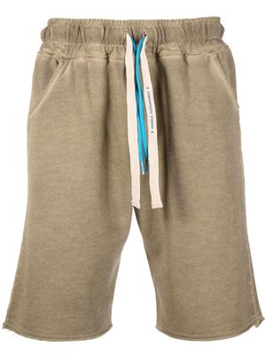 Daniele Alessandrini drawstring-waist cotton shorts - Neutrals