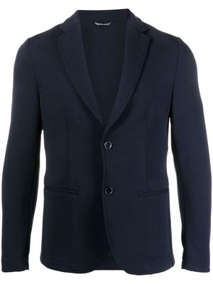 Daniele Alessandrini fitted single-breasted button blazer - Blue