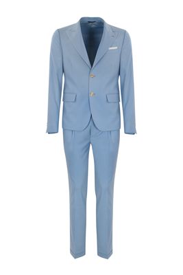 Daniele Alessandrini Light Blue Single-breasted Suit