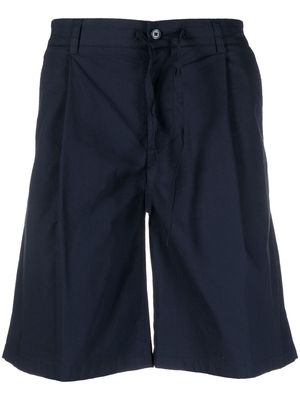 Daniele Alessandrini logo-embroidered chino shorts - Blue