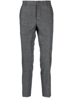 Daniele Alessandrini mélange-effect tapered trousers - Grey