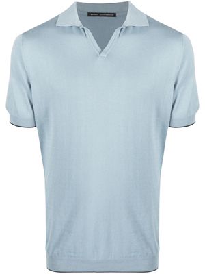 Daniele Alessandrini open-placket polo shirt - Blue