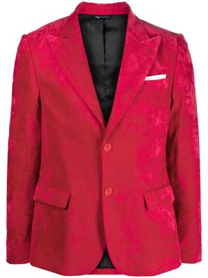 Daniele Alessandrini single-breasted velvet blazer - Pink