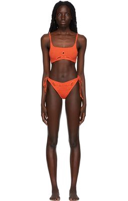 Danielle Guizio SSENSE Exclusive Orange Bikini