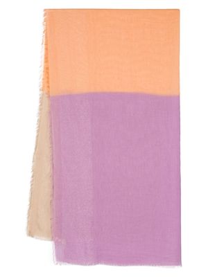 D'aniello Funny 3 colourblock scarf - Purple