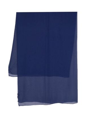 D'aniello georgette silk scarf - Blue