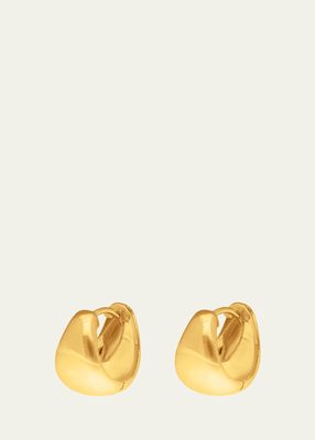 Danni Huggie Earrings in 14K Yellow Gold