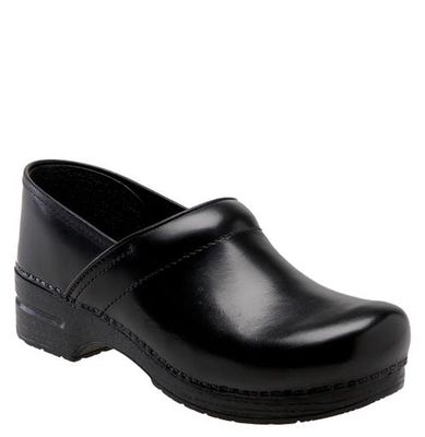 Dansko 'Professional' Slip-On in Black Cabrio 