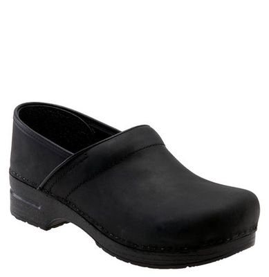 Dansko 'Professional' Slip-On in Black Oiled 