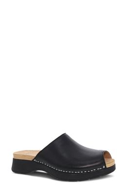 Dansko Ravyn Peep Toe Platform Sandal in Black