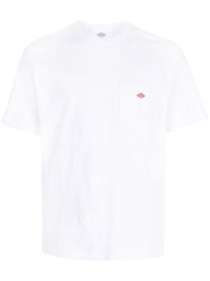 Danton chest-pocket cotton T-shirt - White