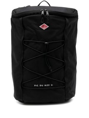 Danton logo-appliqué backpack - Black