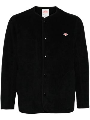Danton logo-appliqué fleece jacket - Black