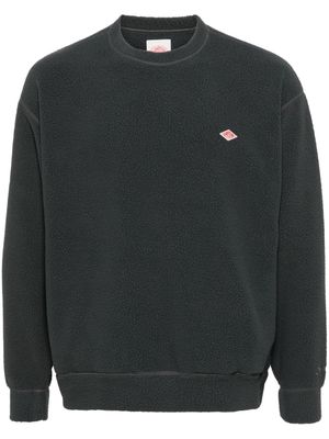 Danton logo-appliqué fleece sweatshirt - Grey