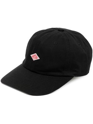 Danton logo-patch cotton cap - Black