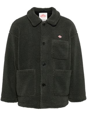 Danton patch-pocket fleece jacket - Grey