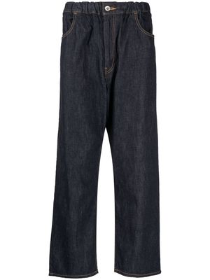 Danton wide-leg cotton jeans - Blue