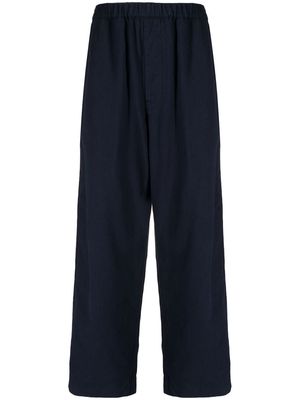 Danton wide-leg cotton trousers - Blue