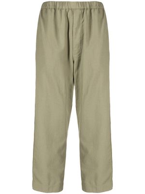 Danton wide-leg cotton trousers - Green