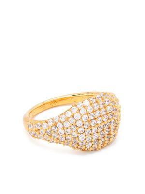 Daphine Laurita pavé pinky ring - Gold