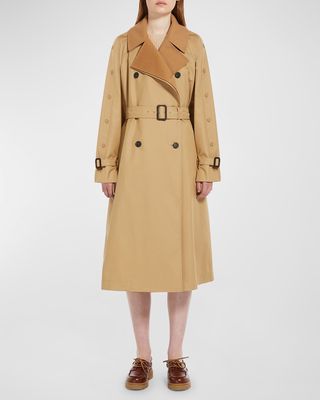 Daphne Belted Double-Breasted Trench Coat