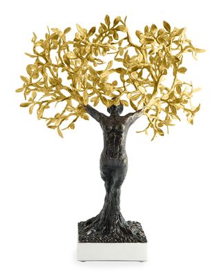 Daphne Limited Edition Sculpture - Gold/Oxidized