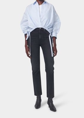 Daphne Stovepipe High Rise Straight Jeans