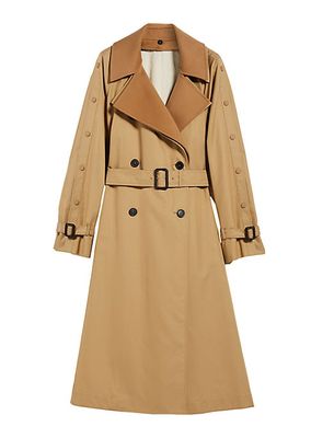 Daphne Wool-Backed Trench Coat