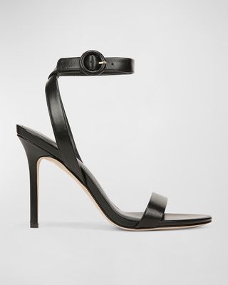 Darcelle Leather Ankle-Strap Sandals