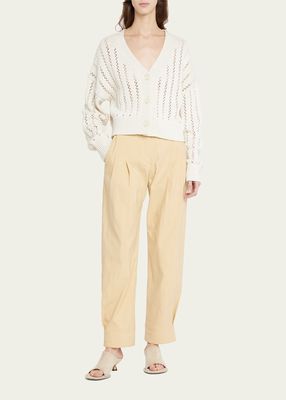 Darcy Pleated Crop Pants
