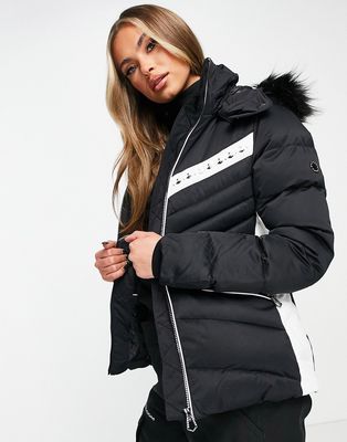 Dare 2b Bejewel II ski jacket in black/white