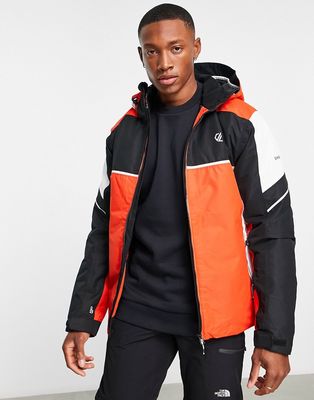 Dare 2b Incarnate ski jacket in orange/black-Red