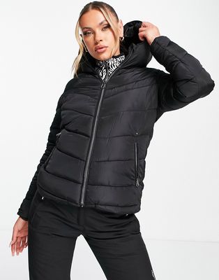 Dare 2b Reputable ski puffer jacket in black