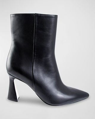 Daria Zip Napa Leather Ankle Booties