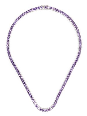 DARKAI crystal-embellished tennis necklace - Purple