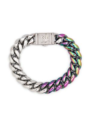DARKAI Cuban 12mm Rainbow bracelet - Silver