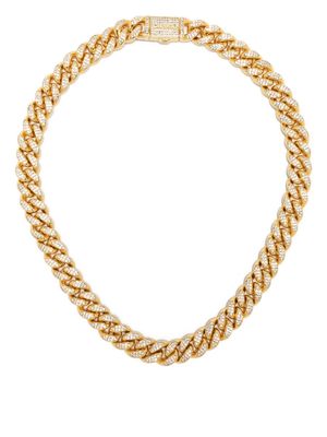 DARKAI Cuban Pavé metal necklace - Gold