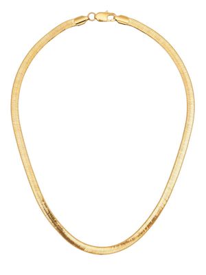 DARKAI heringbone chain coated necklace - Gold