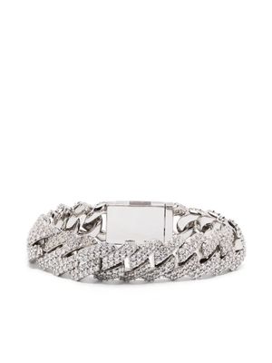 DARKAI Prong Pavé gemstones bracelet - Silver