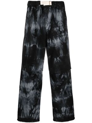 DARKPARK adjustable waist-strap trousers - Black