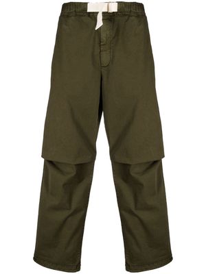 DARKPARK adjustable waist-strap trousers - Green