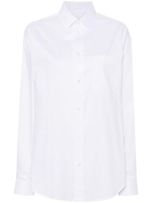 DARKPARK Anne embroidered-logo cotton shirt - White