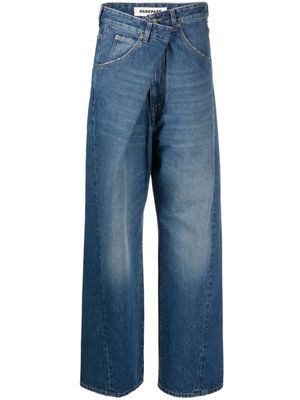 DARKPARK asymmetric wide-leg jeans - Blue