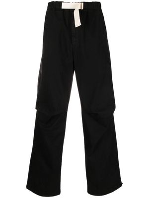 DARKPARK buckle-fastening waistband trousers - Black