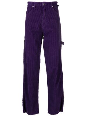 DARKPARK corduroy straight-leg cargo trousers - Purple